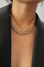 Load image into Gallery viewer, Layered gold chain necklace
